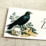 Nevermore Raven- Custom Place Cards- Laydown