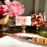 Rose Garden - Custom Place Cards - Upright - The Punctilious Mr. P's Place Card Co.