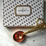 Mr. P's Pantry nested copper-brass measuring spoons inside the gift box