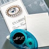 Acid - Free Adhesive Roller for Bookplates - The Punctilious Mr. P's Place Card Co.