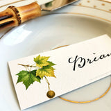 American Sycamore Tree - Custom Place Cards - Laydown - The Punctilious Mr. P's Place Card Co.