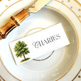 American Sycamore Tree - Custom Place Cards - Laydown - The Punctilious Mr. P's Place Card Co.