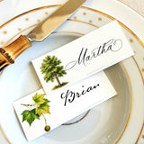 American Sycamore Tree - Custom Place Cards - Laydown - The Punctilious Mr. P's Place Card Co.