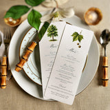 American Sycamore Tree Menu Cards - s/4 - The Punctilious Mr. P's Place Card Co.