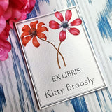 Anemones - Custom Bookplate - The Punctilious Mr. P's Place Card Co.