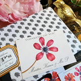 Anemones - Custom Gift Notes - The Punctilious Mr. P's Place Card Co.