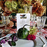 Autumn Tableau - Custom Menu Cards - s/4 - The Punctilious Mr. P's Place Card Co.