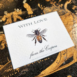 Bees - Custom Gift Notes - The Punctilious Mr. P's Place Card Co.