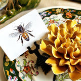 Bees - Custom Place Cards - Upright - The Punctilious Mr. P's Place Card Co.