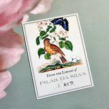 Birds, Berries & Butterflies - Custom Bookplate - The Punctilious Mr. P's Place Card Co.