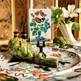 Birds, Berries & Butterflies - Custom Place Cards - Upright - The Punctilious Mr. P's Place Card Co.
