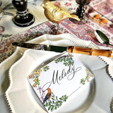 Birds of India - Custom Place Cards - Laydown - The Punctilious Mr. P's Place Card Co.