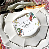 Birds of India - Custom Place Cards - Laydown - The Punctilious Mr. P's Place Card Co.