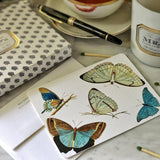 Blue Butterflies - Pack of Custom Note Cards - The Punctilious Mr. P's Place Card Co.