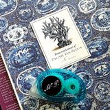 Blue Seaweed + Coral - Custom Bookplate - The Punctilious Mr. P's Place Card Co.