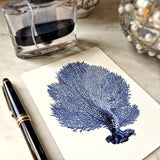 Blue Seaweed & Coral - Pack of Custom Note Cards - The Punctilious Mr. P's Place Card Co.