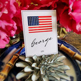 Ceramic Blossom - Aster - Carrara Bleu - The Punctilious Mr. P's Place Card Co.
