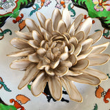 Ceramic Blossom: Chrysanthemum - Ivory - The Punctilious Mr. P's Place Card Co.