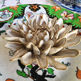 Ceramic Blossom: Chrysanthemum - Ivory - The Punctilious Mr. P's Place Card Co.