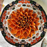 Ceramic Blossom: Jomanda Dahlia - Rust - The Punctilious Mr. P's Place Card Co.