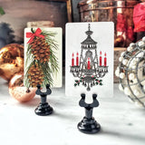 Christmas Pendant - Custom Place Cards - Upright - The Punctilious Mr. P's Place Card Co.