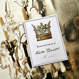 Coronet Nouveau - Custom Bookplate - The Punctilious Mr. P's Place Card Co.