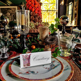 Coronet Nouveau - Custom Place Cards - Laydown - The Punctilious Mr. P's Place Card Co.