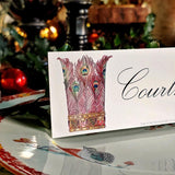 Coronet Nouveau - Custom Place Cards - Laydown - The Punctilious Mr. P's Place Card Co.