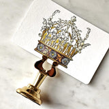 Coronet Nouveau - Custom Place Cards - Upright - The Punctilious Mr. P's Place Card Co.
