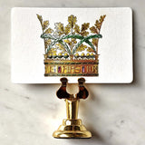 Coronet Nouveau - Custom Place Cards - Upright - The Punctilious Mr. P's Place Card Co.