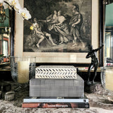 Curio Box Bone - Herringbone - The Punctilious Mr. P's Place Card Co.