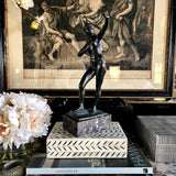 Curio Box Bone - Herringbone - The Punctilious Mr. P's Place Card Co.