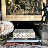 Curio Box Bone - Herringbone - The Punctilious Mr. P's Place Card Co.