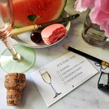 Custom Cocktail Cards - The Punctilious Mr. P's Place Card Co.