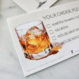 Custom Cocktail Cards - The Punctilious Mr. P's Place Card Co.