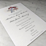 Custom Wedding Modern Invitation s/4 - The Punctilious Mr. P's Place Card Co.