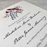 Custom Wedding Modern Invitation s/4 - The Punctilious Mr. P's Place Card Co.