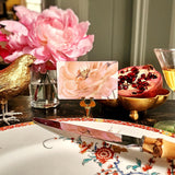 Damask Rose - Custom Place Cards - Upright - The Punctilious Mr. P's Place Card Co.