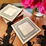 Delos Drinks Coasters s/4 - The Punctilious Mr. P's Place Card Co.