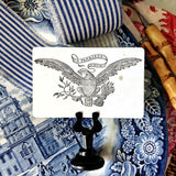E Pluribus Unum - Custom Place Cards - Upright - The Punctilious Mr. P's Place Card Co.