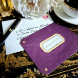 Envoy: Aubergine - Custom Thank You Note Cards - The Punctilious Mr. P's Place Card Co.