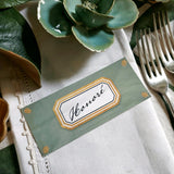 Envoy: Jardin - Custom Place Cards - Laydown - The Punctilious Mr. P's Place Card Co.