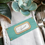 Envoy: Jardin - Custom Place Cards - Laydown - The Punctilious Mr. P's Place Card Co.