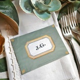 Envoy: Jardin - Custom Place Cards - Laydown Event Size - The Punctilious Mr. P's Place Card Co.