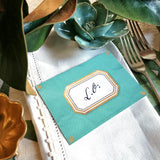 Envoy: Jardin - Custom Place Cards - Laydown Event Size - The Punctilious Mr. P's Place Card Co.
