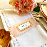 Envoy: Melon - Custom Place Cards - Laydown - The Punctilious Mr. P's Place Card Co.