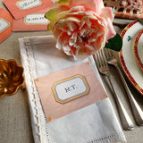 Envoy: Melon - Custom Place Cards - Laydown Event Size - The Punctilious Mr. P's Place Card Co.