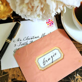 Envoy: Melon - Custom Thank You Note Cards - The Punctilious Mr. P's Place Card Co.