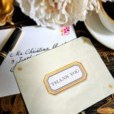 Envoy: Soleil - Custom Thank You Note Cards - The Punctilious Mr. P's Place Card Co.