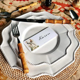 Fanciful Pheasants - Custom Place Cards - Laydown - The Punctilious Mr. P's Place Card Co.